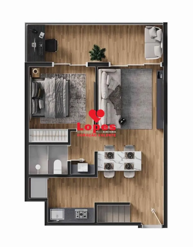 Apartamento, 1 quarto, 49 m² - Foto 22