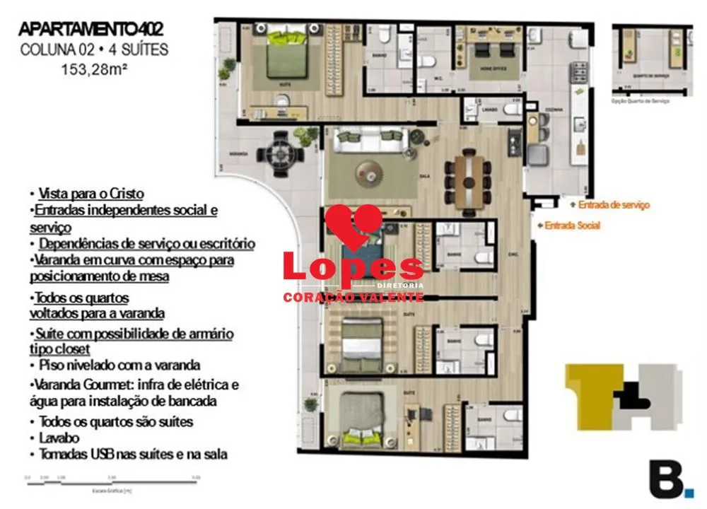 Cobertura, 3 quartos, 261 m² - Foto 20