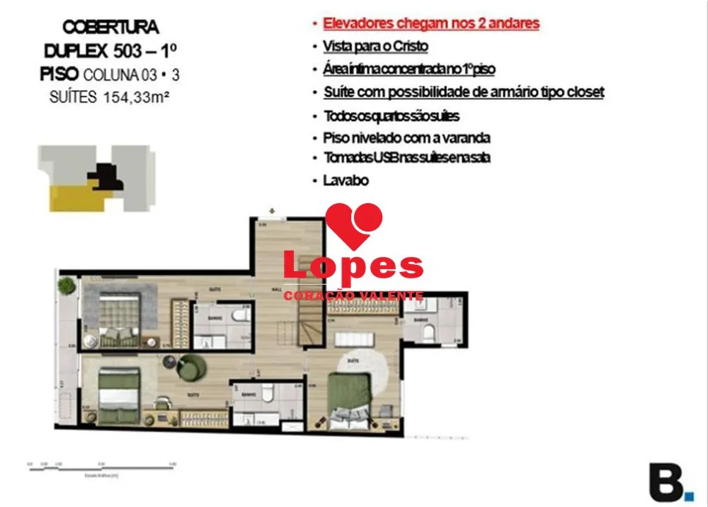 Cobertura, 3 quartos, 261 m² - Foto 10