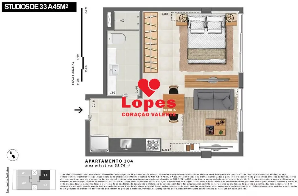Apartamento, 1 quarto, 33 m² - Foto 21