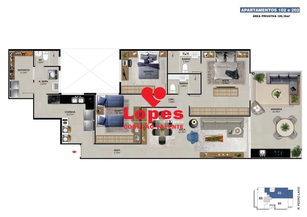 Apartamento, 3 quartos, 120 m² - Foto 4