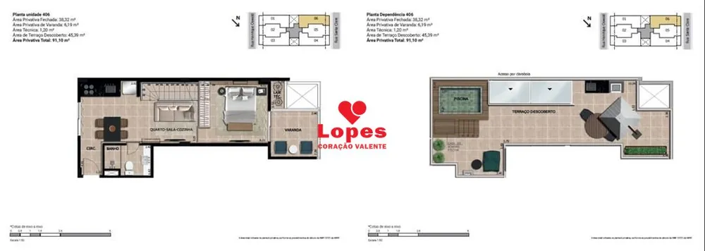 Cobertura, 1 quarto, 91 m² - Foto 18
