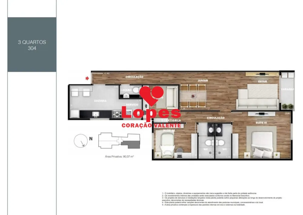 Apartamento, 3 quartos, 90 m² - Foto 20