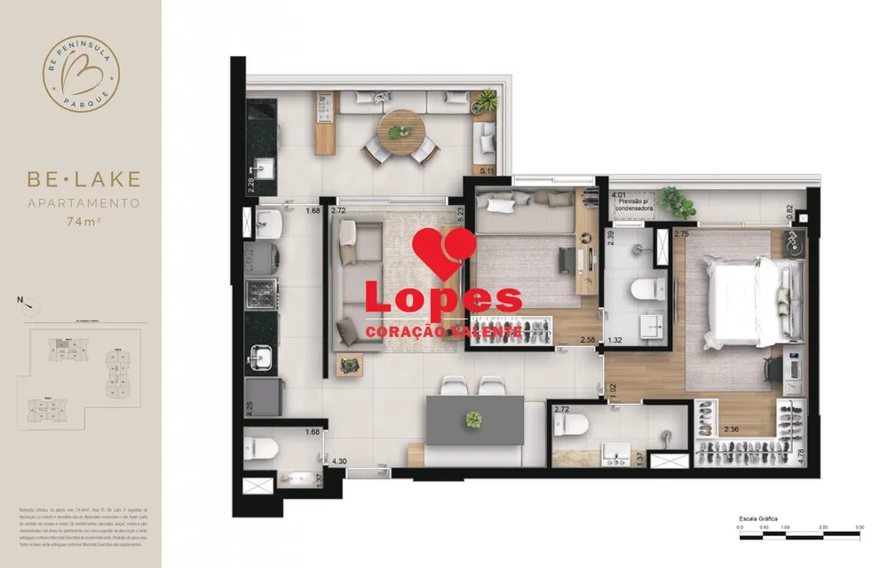 Apartamento, 3 quartos, 105 m² - Foto 53