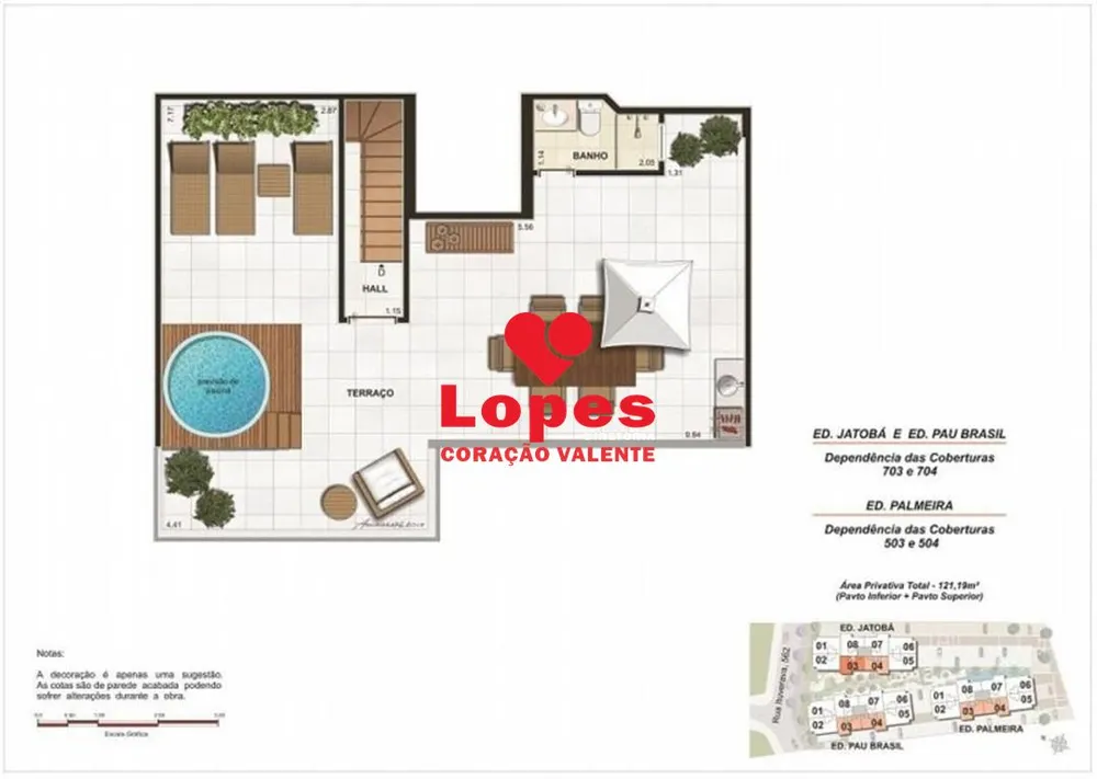 Cobertura, 2 quartos, 121 m² - Foto 17