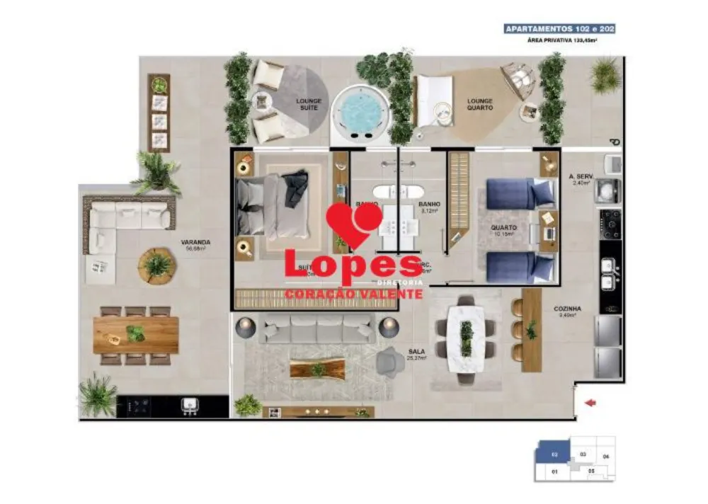 Cobertura, 3 quartos, 153 m² - Foto 10