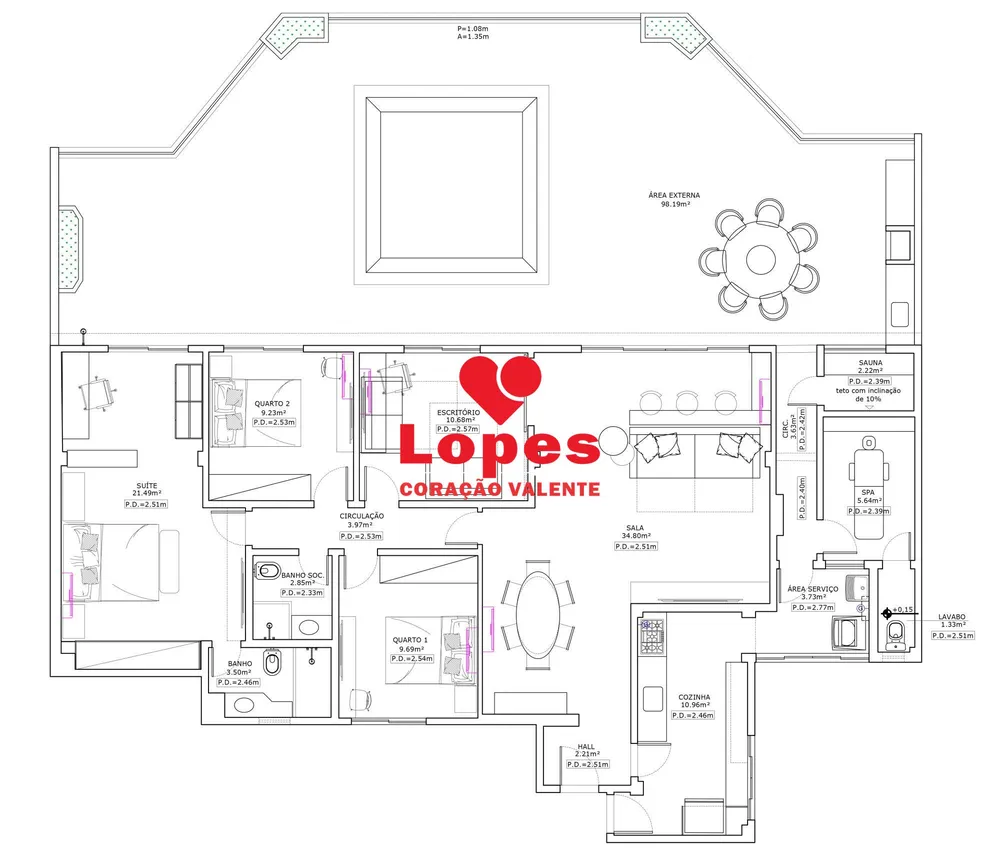 Cobertura, 4 quartos, 262 m² - Foto 24