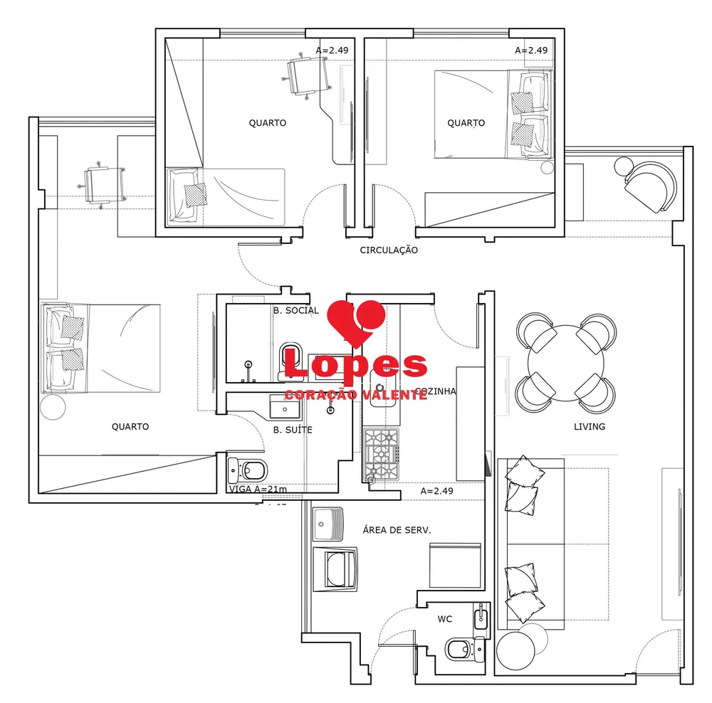 Apartamento, 3 quartos, 90 m² - Foto 14