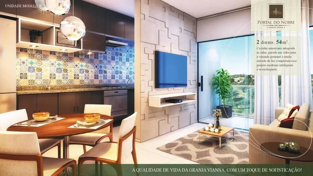 Apartamento, 2 quartos, 54 m² - Foto 2