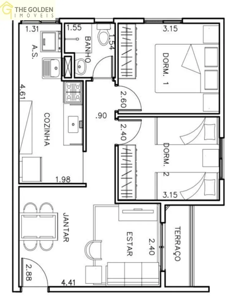 Apartamento, 2 quartos, 55 m² - Foto 28