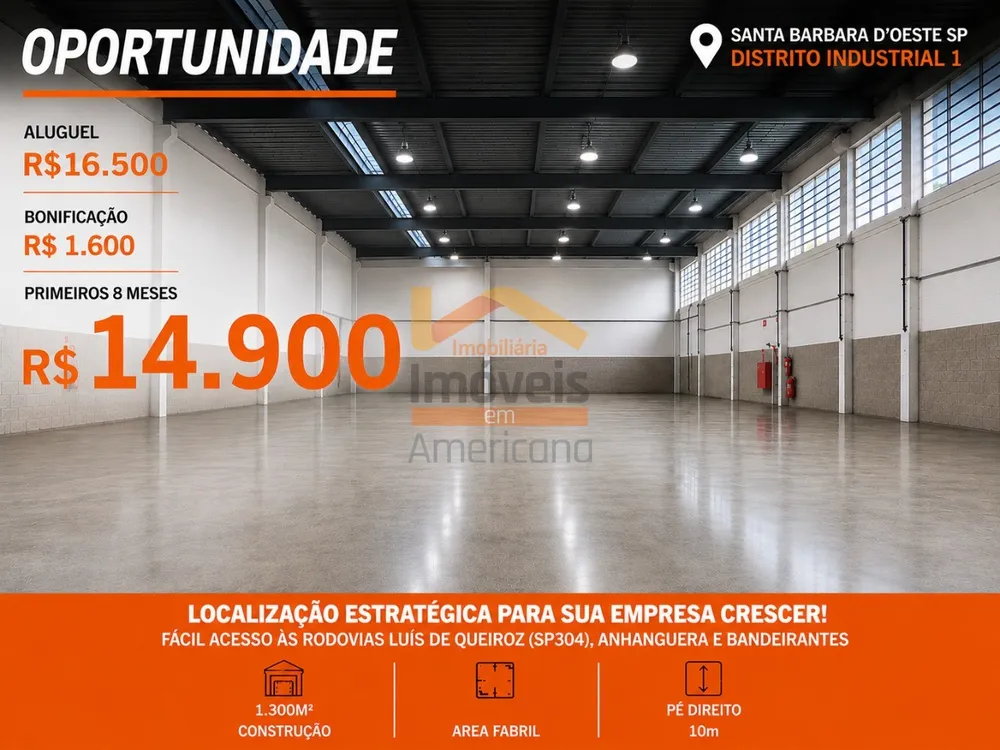 Depósito-Galpão, 955 m² - Foto 1