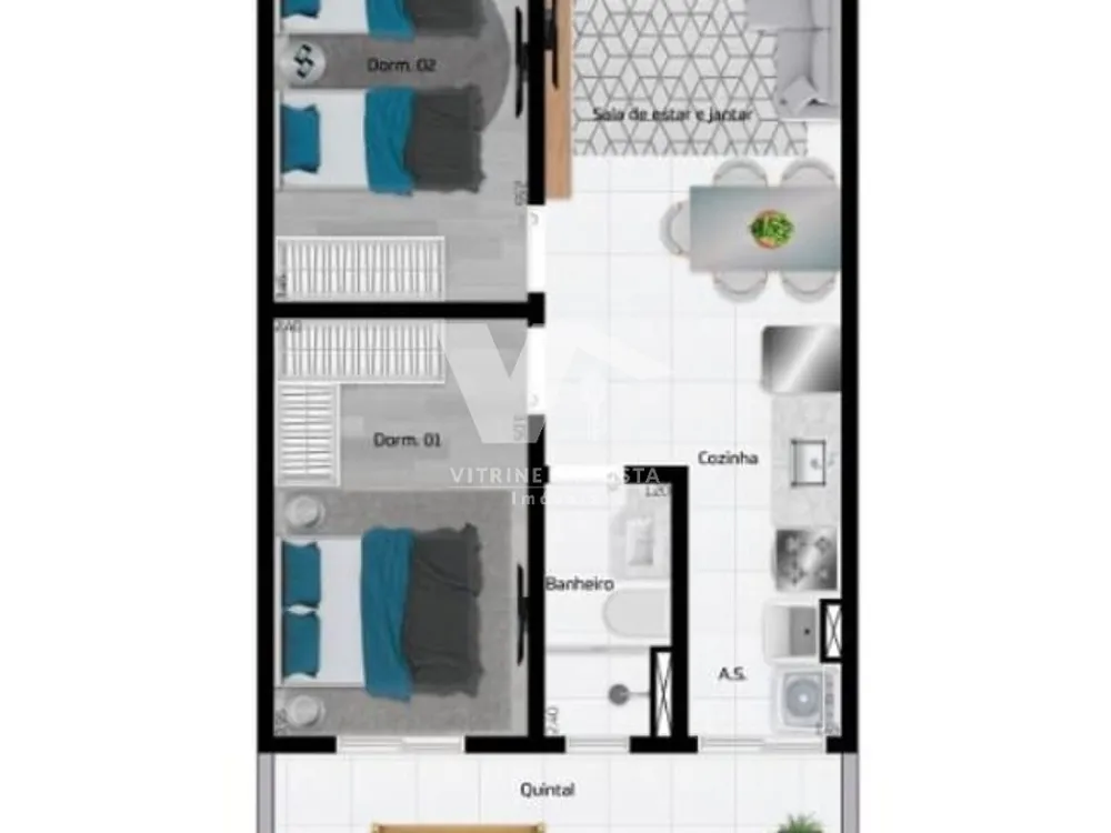 Apartamento, 2 quartos, 43 m² - Foto 10