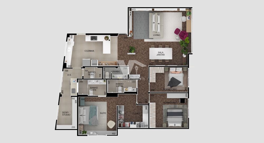 Apartamento, 3 quartos, 185 m² - Foto 4
