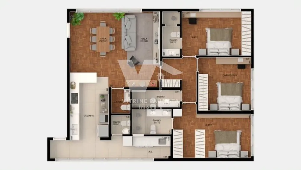 Apartamento, 3 quartos, 193 m² - Foto 5