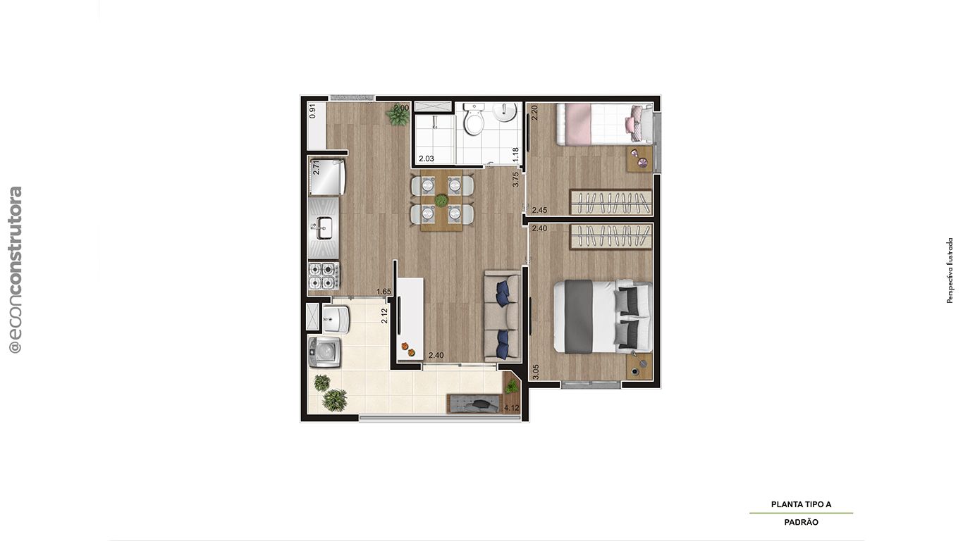 Apartamento à venda com 2 quartos, 37m² - Foto 6