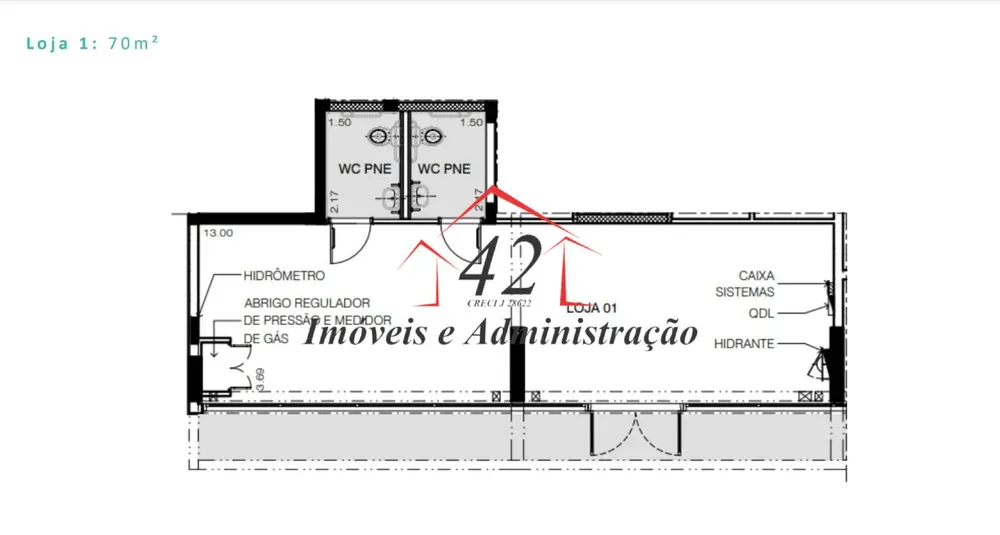 Loja-Salão, 70 m² - Foto 9