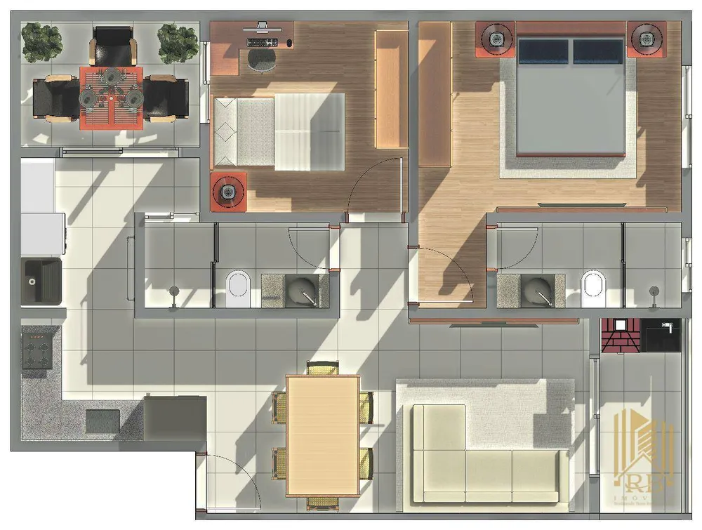 Apartamento, 2 quartos, 63 m² - Foto 3
