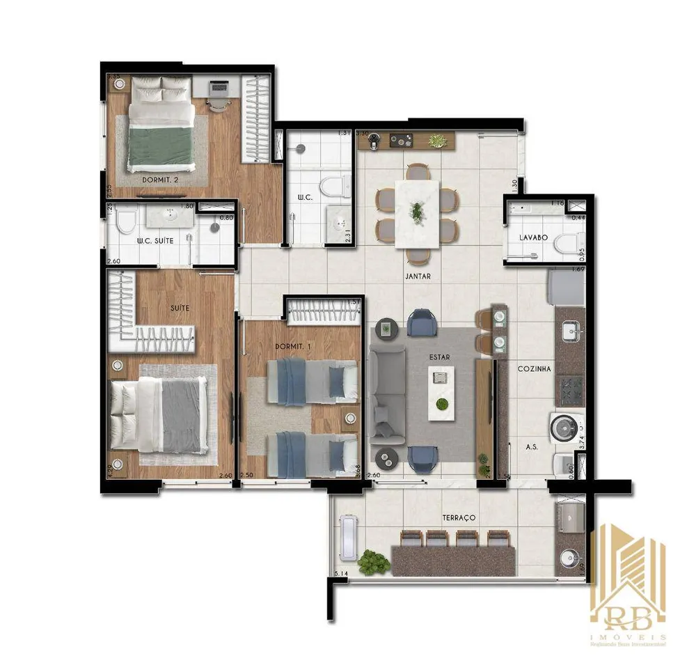Apartamento, 3 quartos, 87 m² - Foto 16