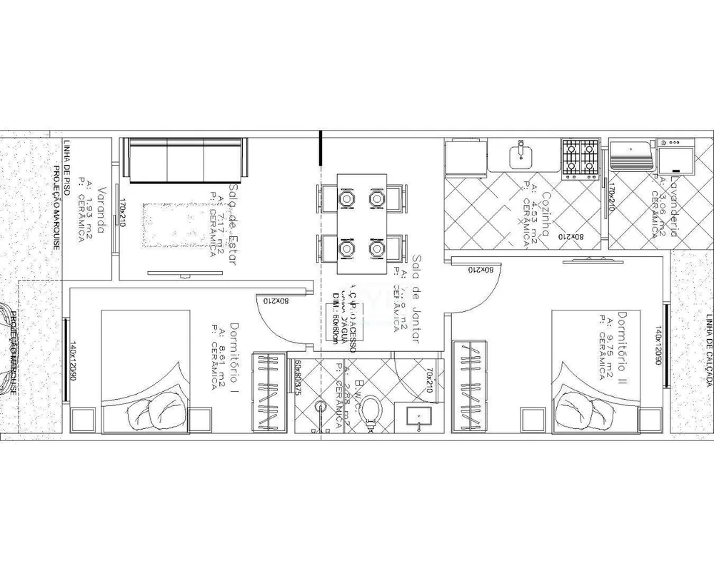 Casa, 2 quartos, 44 m² - Foto 9