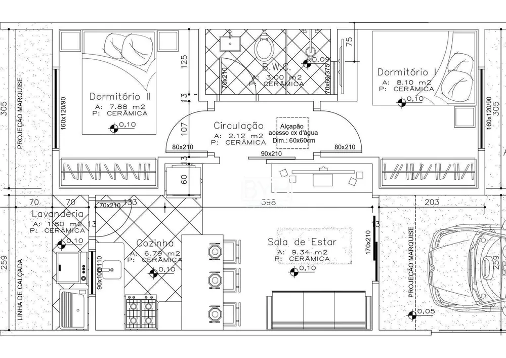 Casa, 2 quartos, 44 m² - Foto 6