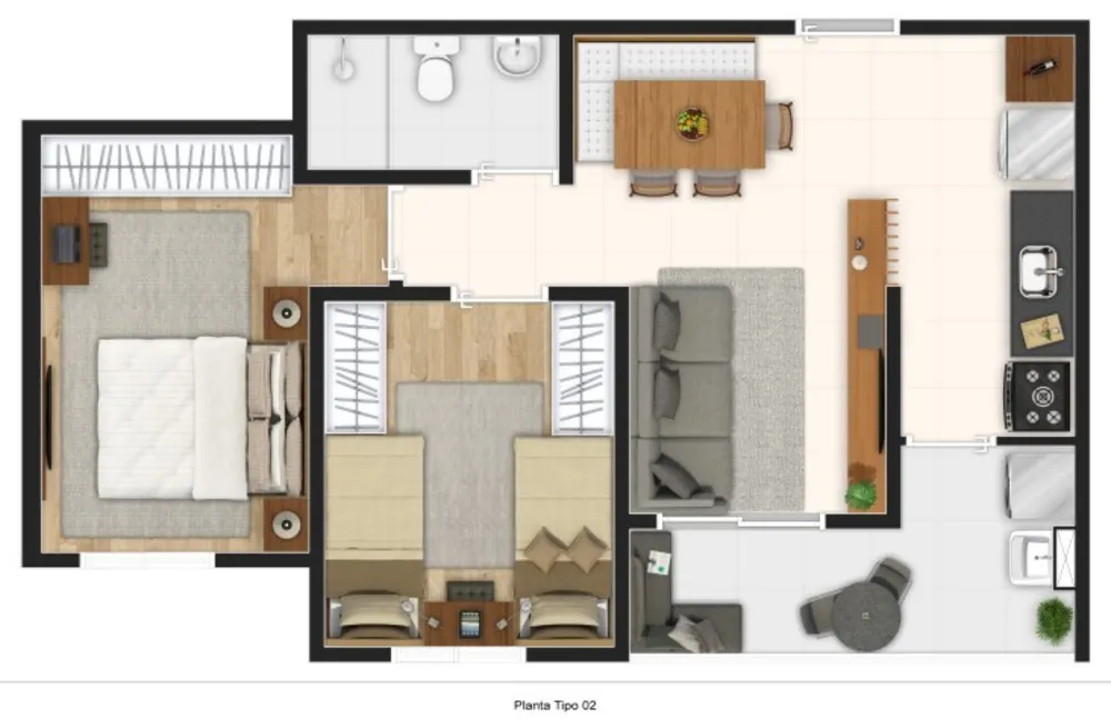 Apartamento, 2 quartos, 41 m² - Foto 19