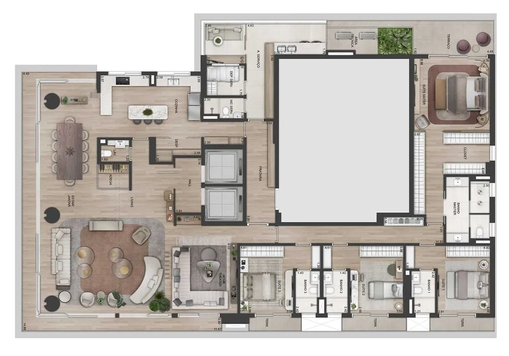 Apartamento, 4 quartos, 368 m² - Foto 15