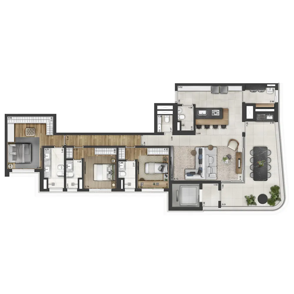 Apartamento, 3 quartos, 173 m² - Foto 19