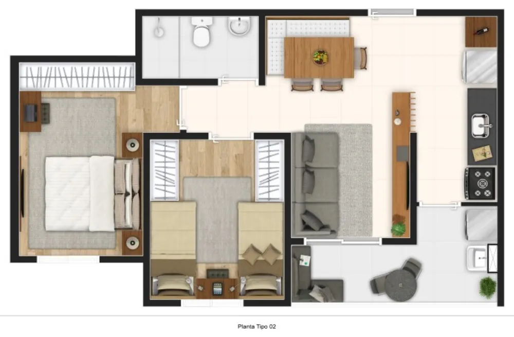 Apartamento, 2 quartos, 52 m² - Foto 20