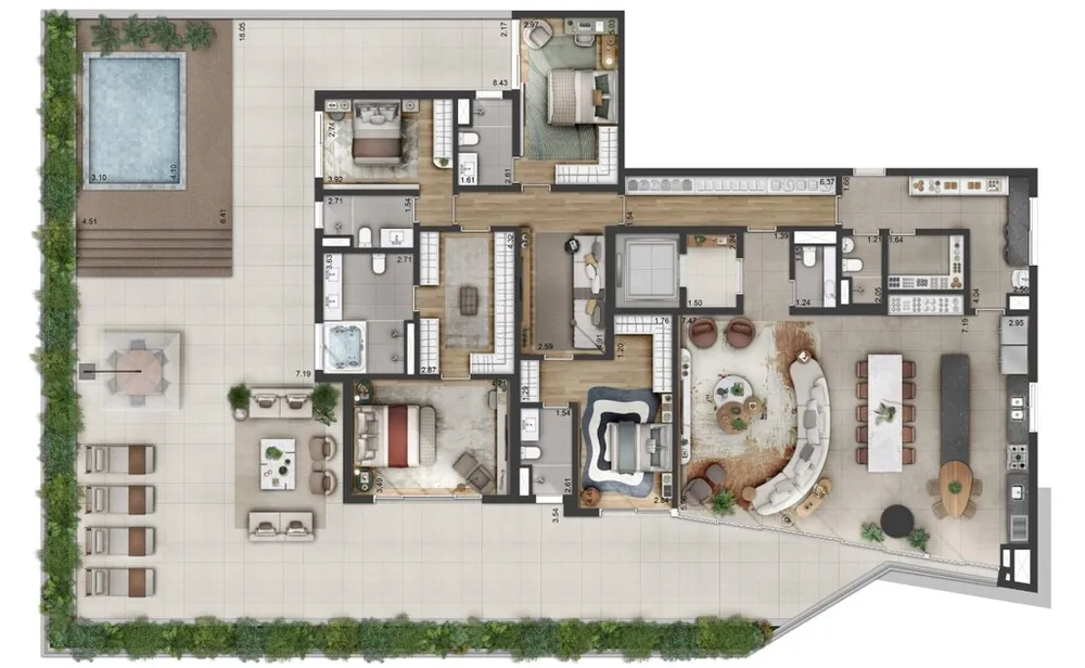 Apartamento, 3 quartos, 240 m² - Foto 18