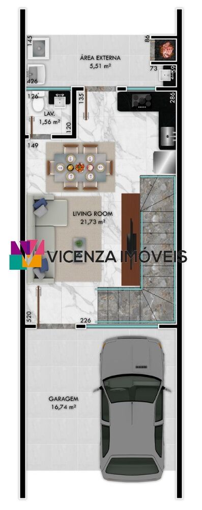 Casa, 3 quartos, 111 m² - Foto 4