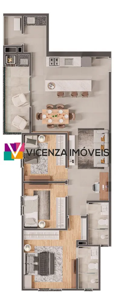 Apartamento, 2 quartos, 83 m² - Foto 11