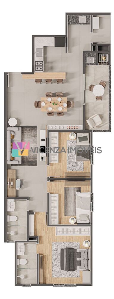 Apartamento, 3 quartos, 100 m² - Foto 11