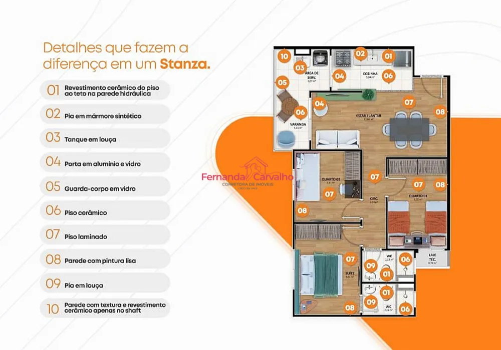 Apartamento, 3 quartos, 64 m² - Foto 4