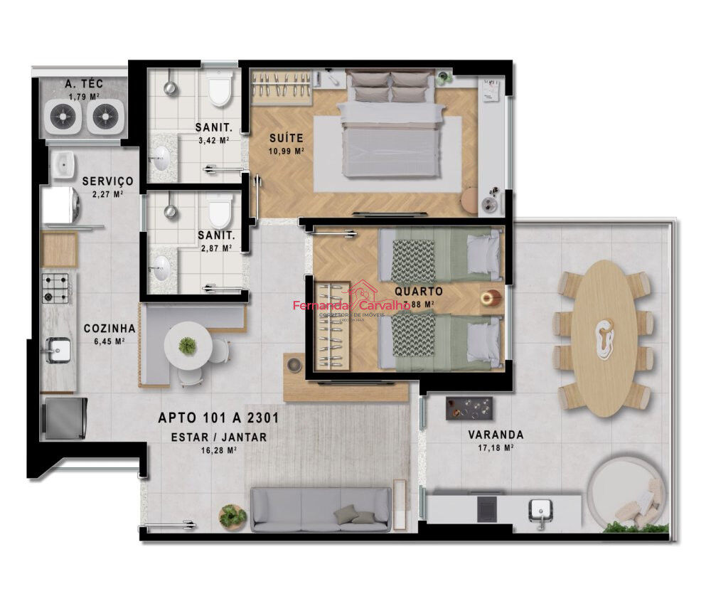 Apartamento, 2 quartos, 69 m² - Foto 29