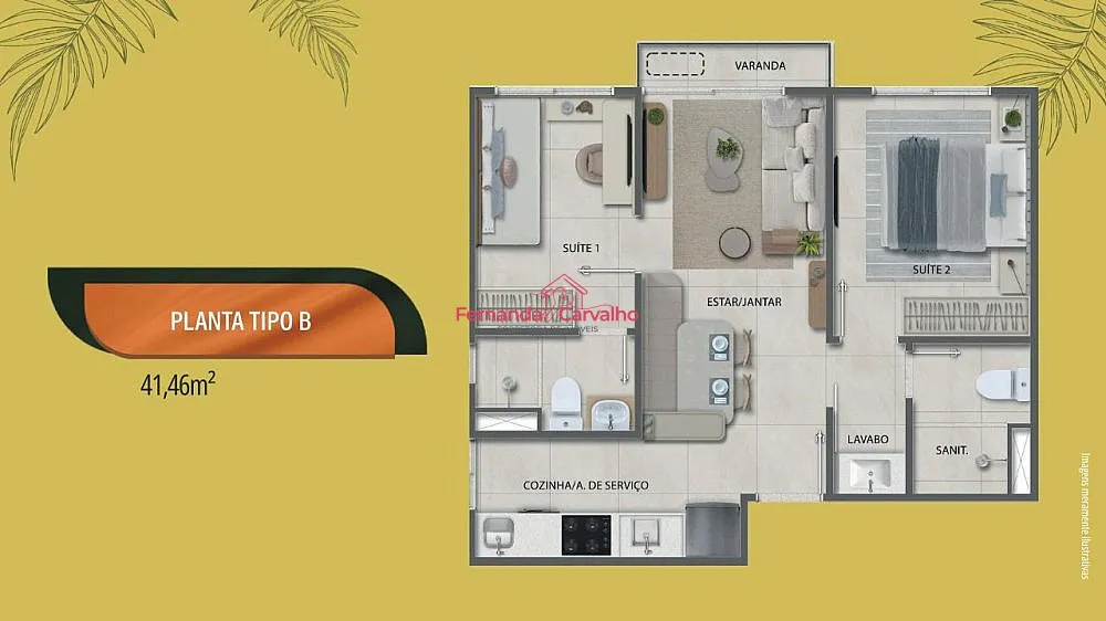 Apartamento, 2 quartos, 41 m² - Foto 12