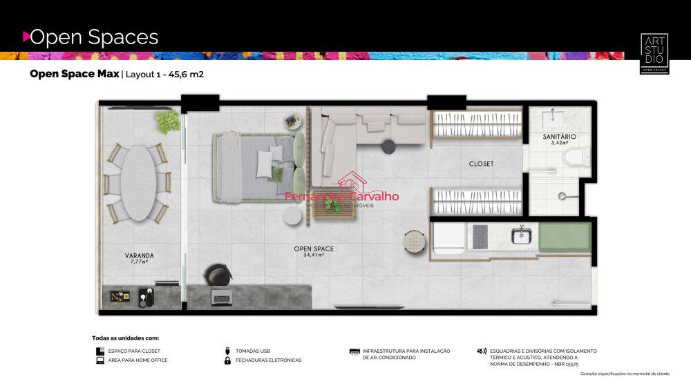Apartamento à venda com 1 quarto, 18m² - Foto 12