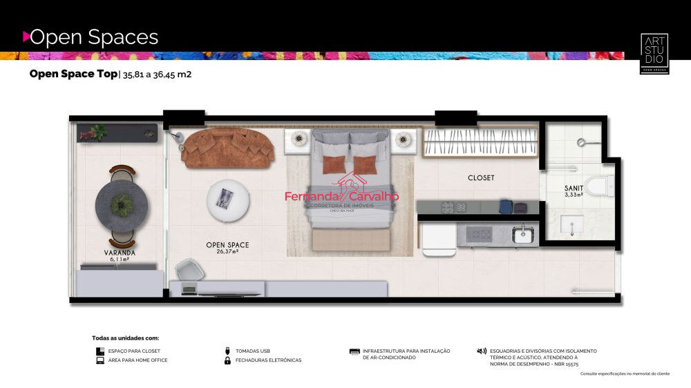 Apartamento à venda com 1 quarto, 18m² - Foto 11