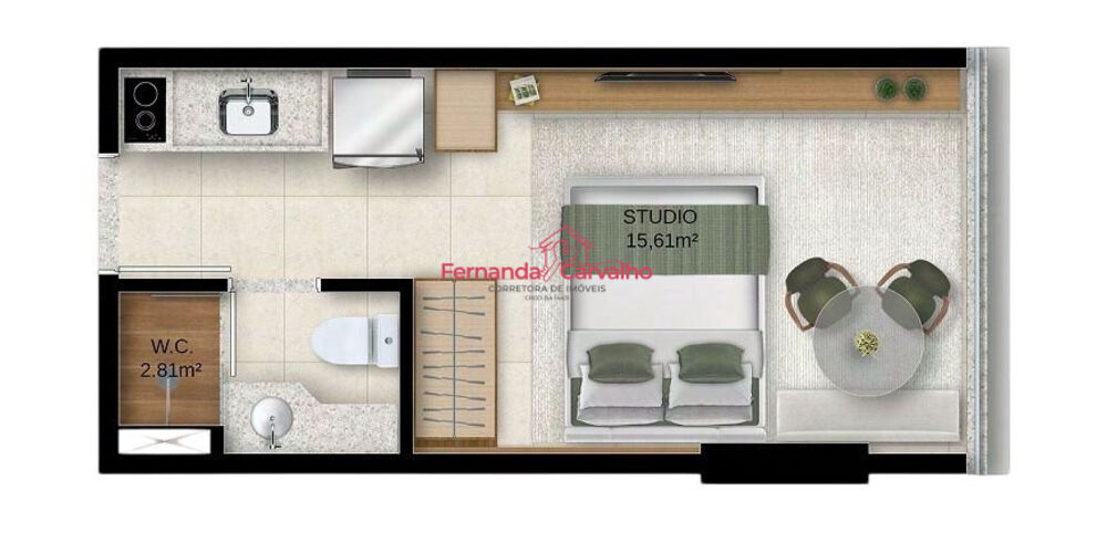 Apartamento, 1 quarto, 18 m² - Foto 17