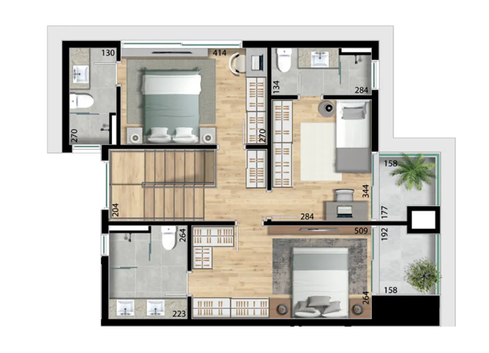 Cobertura, 3 quartos, 133 m² - Foto 4