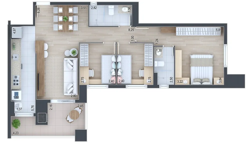 Apartamento, 3 quartos, 118 m² - Foto 4