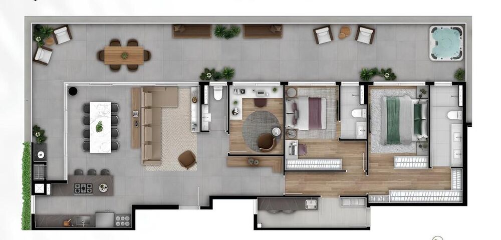 Cobertura, 3 quartos, 249 m² - Foto 4