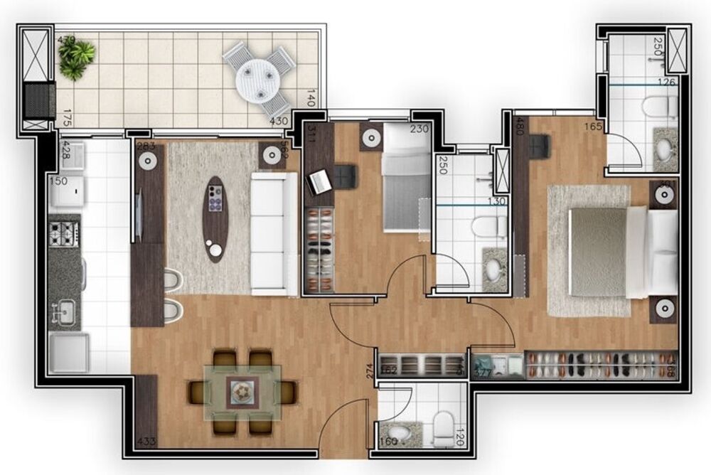 Apartamento, 3 quartos, 98 m² - Foto 4