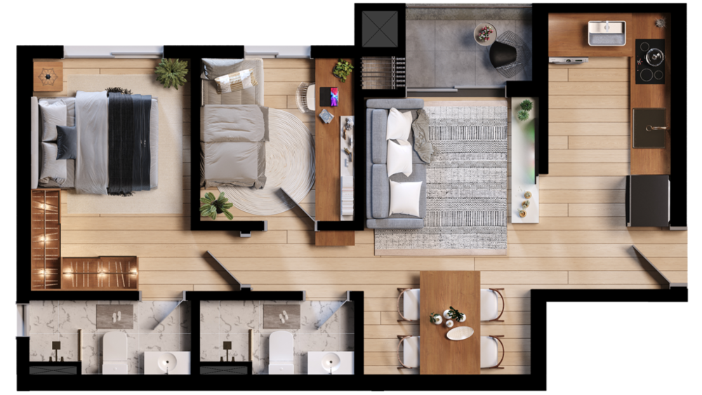 Apartamento, 3 quartos, 90 m² - Foto 4