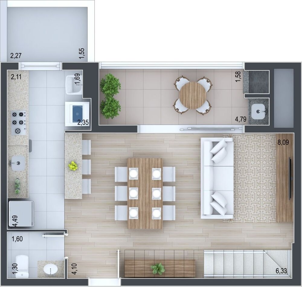 Apartamento, 3 quartos, 100 m² - Foto 3