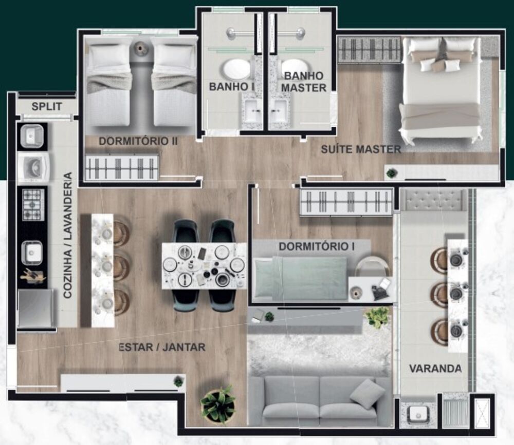 Apartamento, 2 quartos, 48 m² - Foto 4