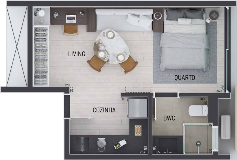 Apartamento, 1 quarto, 30 m² - Foto 18