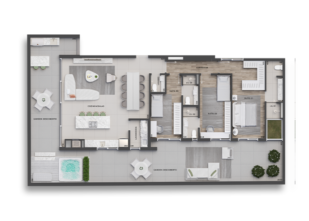 Apartamento à venda com 3 quartos, 132m² - Foto 4