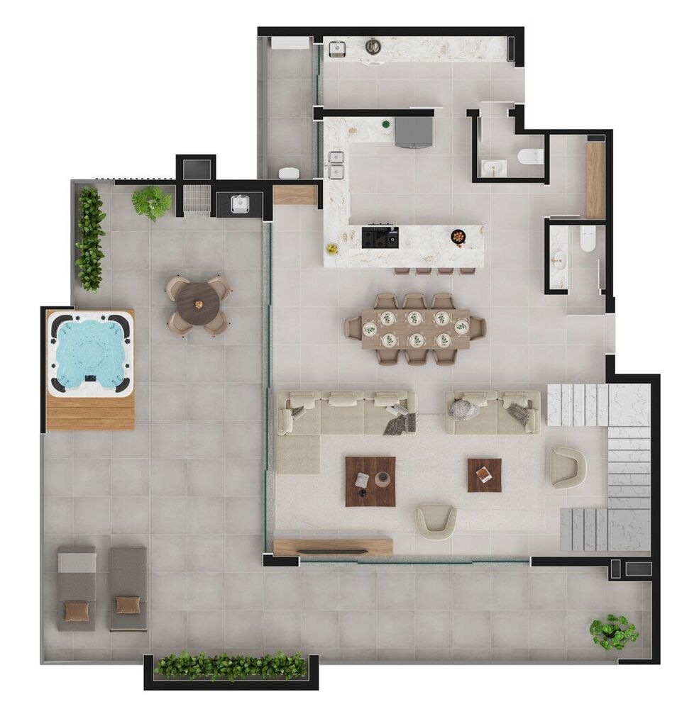 Apartamento à venda com 3 quartos, 171m² - Foto 3