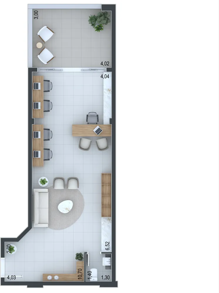 Sala-Conjunto, 64 m² - Foto 2