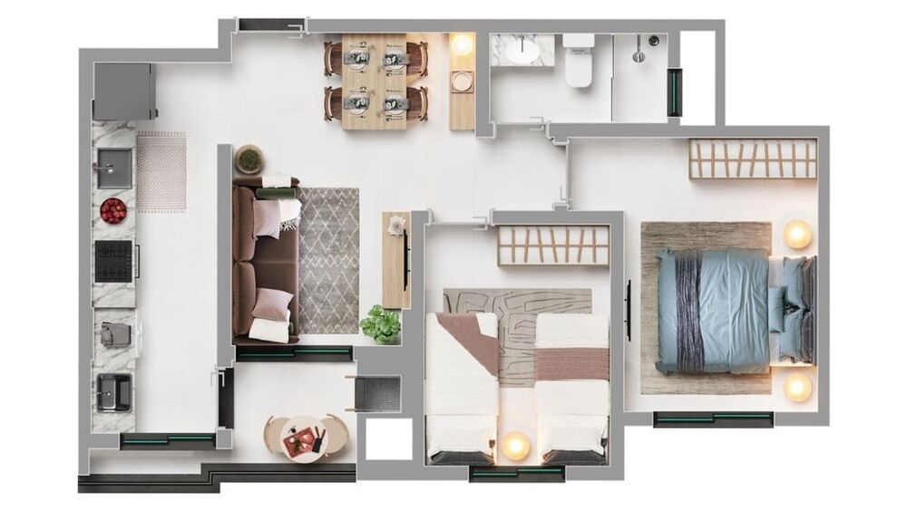 Cobertura, 3 quartos, 103 m² - Foto 1